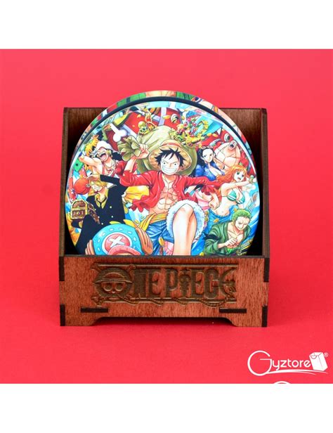 Set De Posavasos Con Base Dise O De One Piece