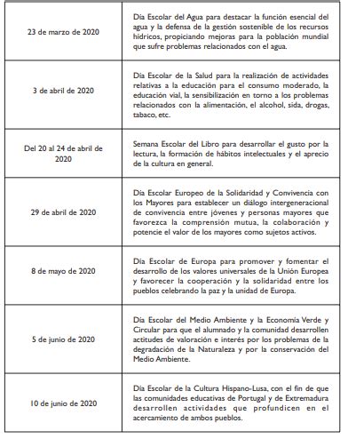 Aprobado El Calendario Escolar Para El Curso 2019 2020 SGTEX