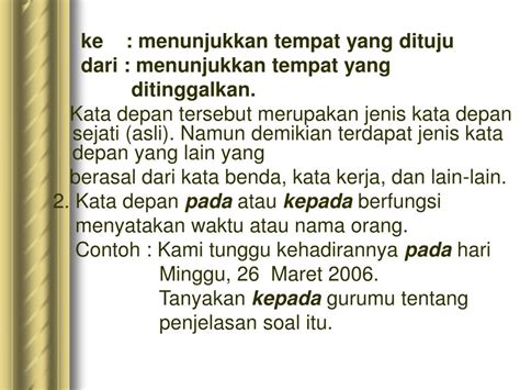 kata ganti  kata depan powerpoint