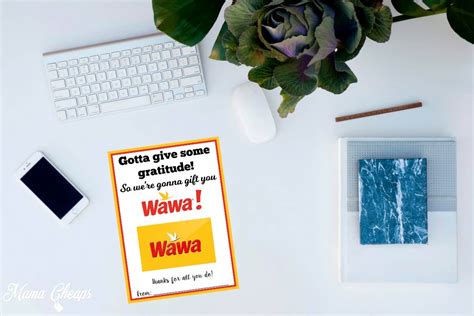 Wawa FREE Printable Gift Card Holder - Mama Cheaps®