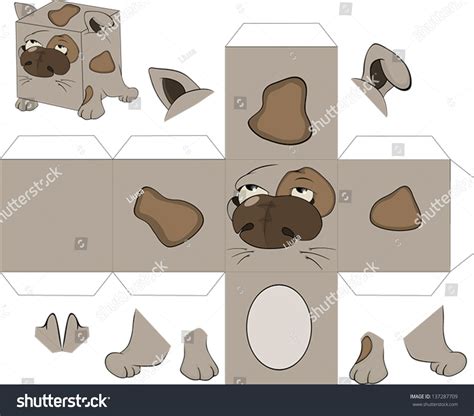 Dog Cube Toy Assemblage Stock Vector (Royalty Free) 137287709 | Shutterstock