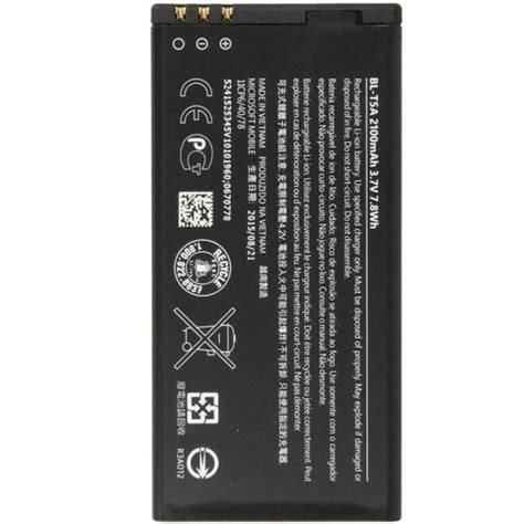 Originale Batterie Nokia Bl T A Pour Microsoft Lumia Cdiscount