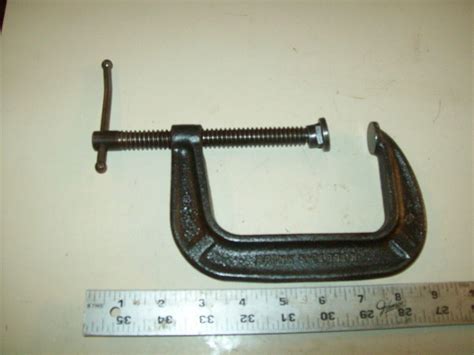 Vintage Steel Iron Brink Cotton C Clamp 4 No 144 Bridgeport