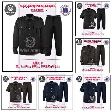 Jual Seragam Safari Seragam Security Seragam Satpam Seragam Bodyguard