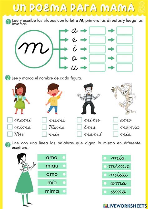 Letra M Online Activity For Primero De Primaria