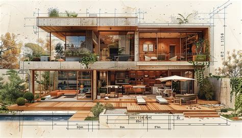 premium photo architectural floor plan   house including furniture