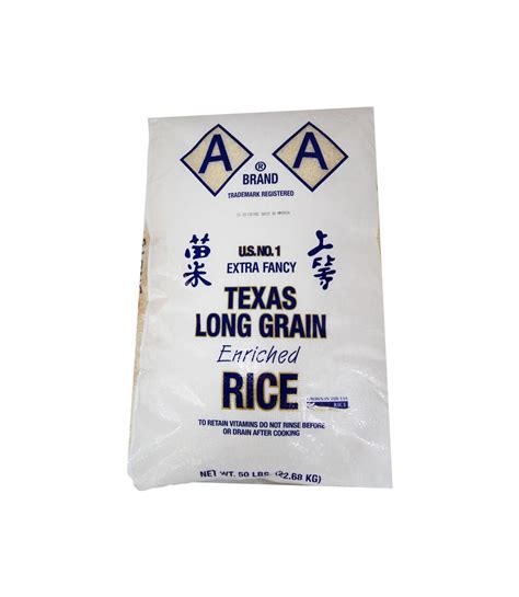 Long Grain Rice Texas 50 Lb Aa C Pacific Foods