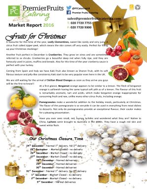 Fillable Online Premier Fruits Catering Fax Email Print Pdffiller