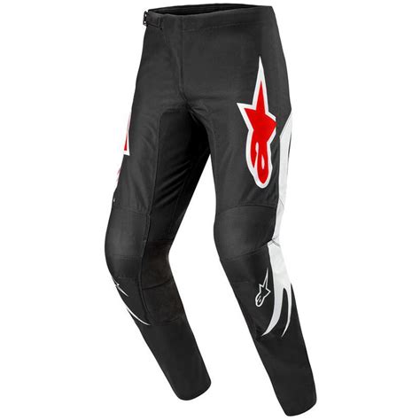 Pantalon Cross FLUID LUCENT PANTS ALPINESTARS Noir Blanc Rouge