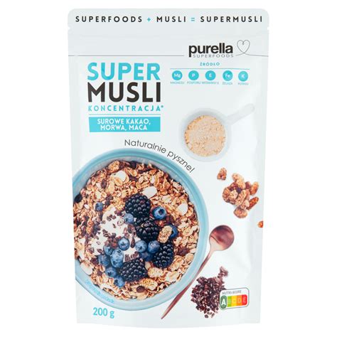 Purella Superfoods Supermusli Koncentracja 200g AptekaDziecka Pl