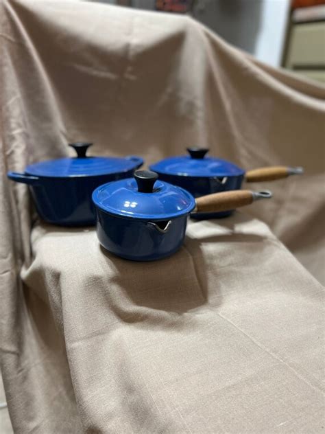 6-piece Le Creuset Cobalt Blue Cookware Set Vintage From the | Etsy