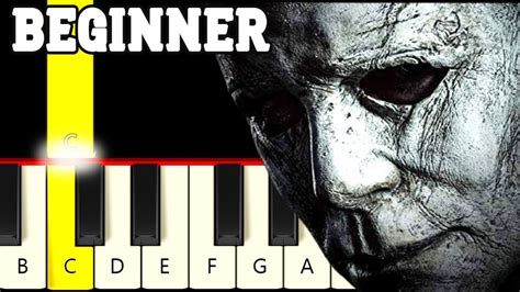 Halloween Theme Michael Myers Very Easy And Slow Piano Tutorial