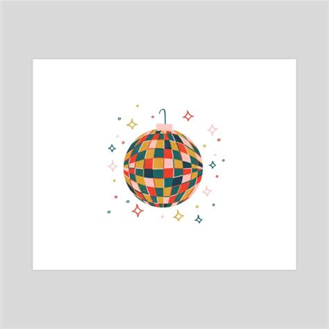 Christmas Disco Ball, an art print by Taylor Myers - INPRNT