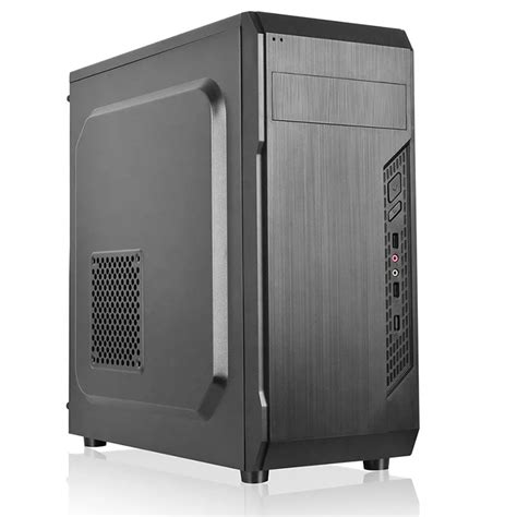 desktop atx computer case office case bk pc chassis metal oem plastic