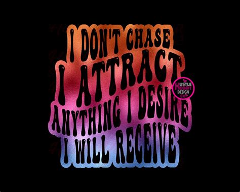 I Don T Chase I Attract Svg Manifest Svg Manifestation Etsy Canada