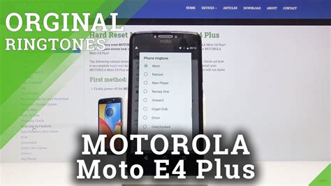 How To Change Ringtone In Motorola Moto E Plus Sound Notifications