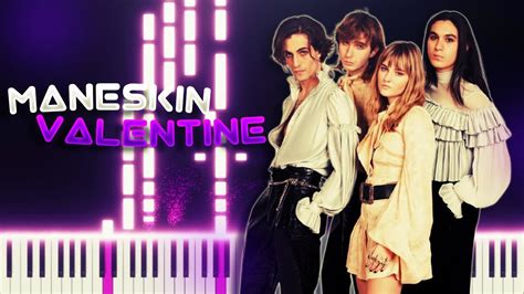 Måneskin Valentine Piano Instrumental By October Youtube