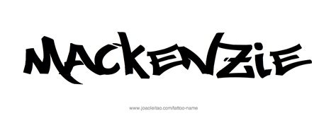 Mackenzie Name Tattoo Designs