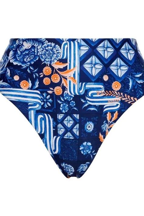 Agua Bendita Bikini Bottom Reversible Mujer Penelope Azure Agua Bendita