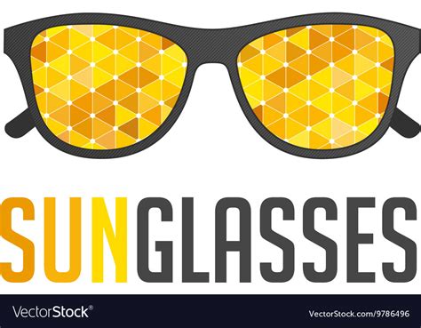 Modern Sunglasses Logo Royalty Free Vector Image