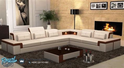 Sofa Ruang Tamu Minimalis Jepara Terbaru Leter L Sudut Simple Elegant