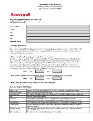 Fillable Online Respiratory Medical Evaluation Process Fax Email Print