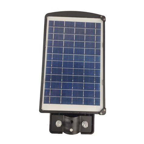 Luminaria Solar W Poste Led Controle E Sensor De Movimento Jardins