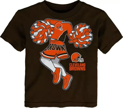 Nfl Team Apparel Toddler Cleveland Browns Cheerleader Brown T Shirt