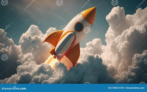 Rocket Starts Starship Takeoff Process Generative Ai Stock