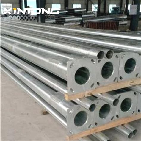 Q Galvanized Steel Column Light Pole For Outdoor Lighting China