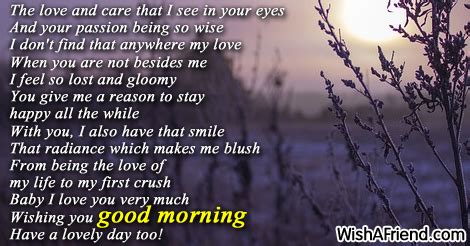 Good Morning Poems for Him