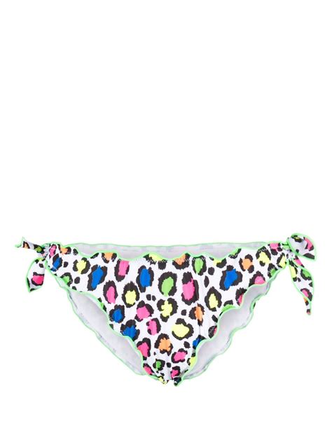 Mc Saint Barth Leopard Print Bikini Bottoms Farfetch