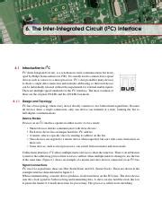 Lab5 Manual 1 Pdf 6 The Inter Integrated Circuit I2C Interface 6 1