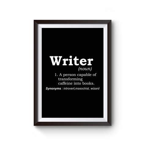 Writer Defined Definition Means Poster