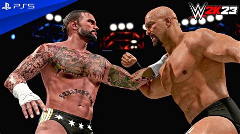 Wwe 2k23 Cm Punk Vs Stone Cold Steve Austin Dream Match At