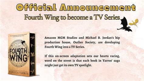 Fourth Wing will be a TV series (Official announcement) – Empyrean Riders