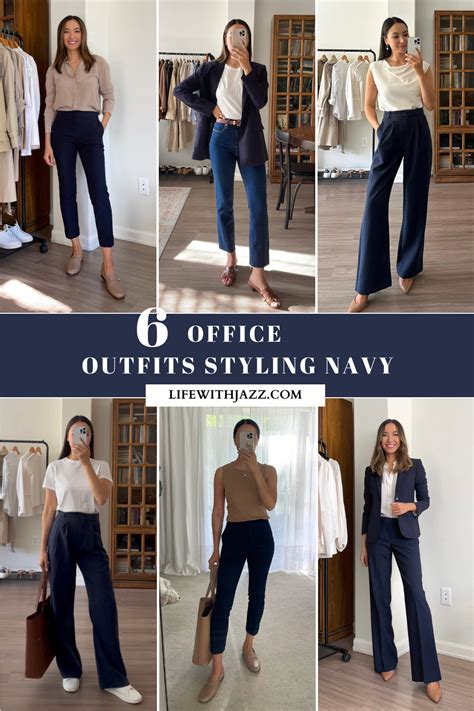 6 Office Outfits Styling Navy - LIFE WITH JAZZ