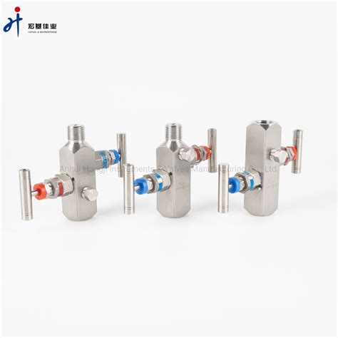 Double Block And Bleed Valve Gas Flow Gauge Valve Instrumentation