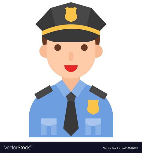 Policeman Icon Vector