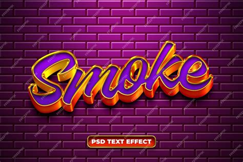 Premium Psd Smoke Text Effect