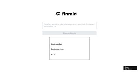 View Card Details Example Codesandbox