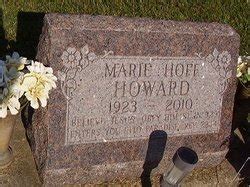 Marie Hoff Howard 1923 2010 Mémorial Find a Grave