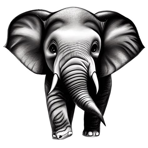 Adorable Baby Elephant Digital Art · Creative Fabrica