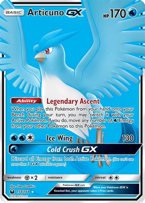 Articuno Gx Full Art Sm Celestial Storm Pokemon