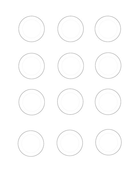 Button Templates - Twelve Download Printable PDF | Templateroller