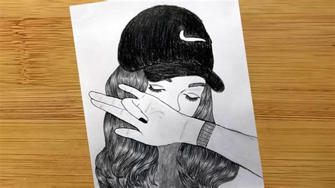 Hidden Face Drawing How To Draw A Girl With Cap Pencil Sketch