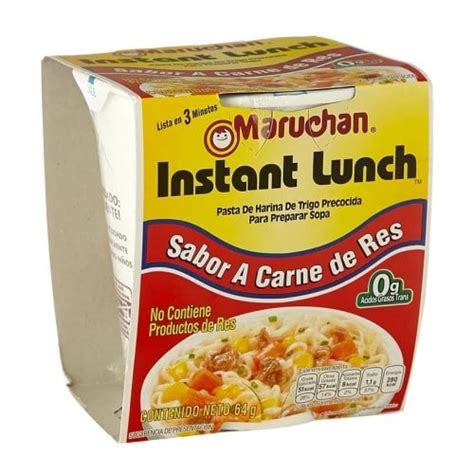 Maruchan Sopa Instantánea sabor A Carne de Res Clínica de Nutrición