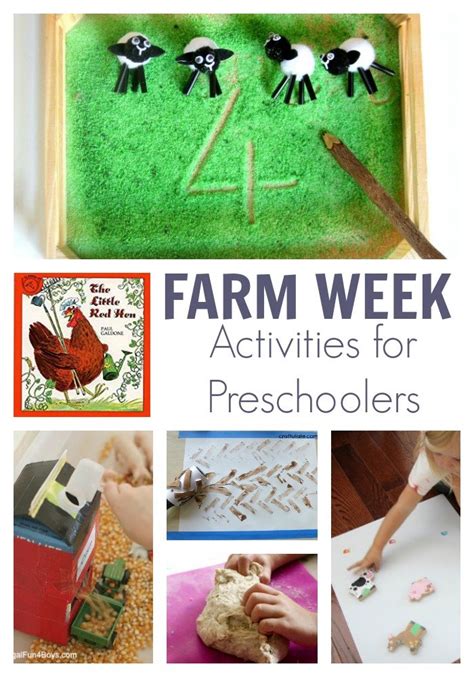 The Little Red Hen and Farm Activity Plan for Preschoolers