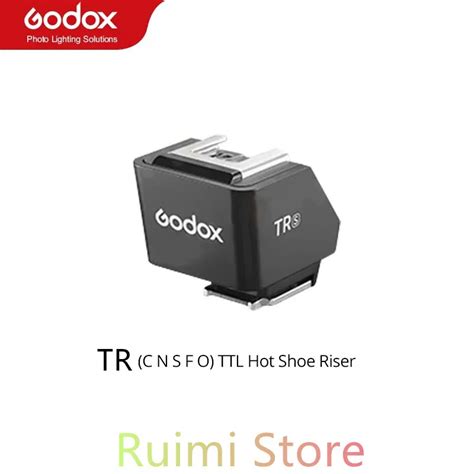 Godox TR TTL Hot Shoe Riser Compatible Con Canon E TTL II Nikon I TTL