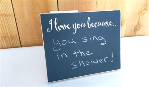 I Love You Because Chalkboard Anniversary Gift Gift For Boyfriend